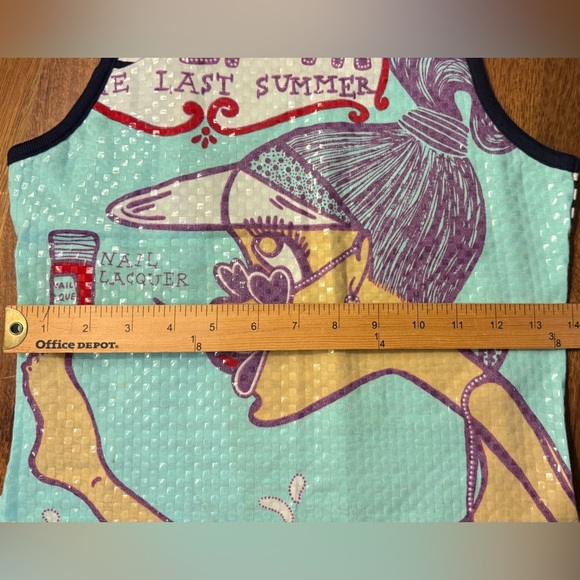 Custo Barcelona tank top runaway size 2 measurements in pictures - Picture 4 of 6